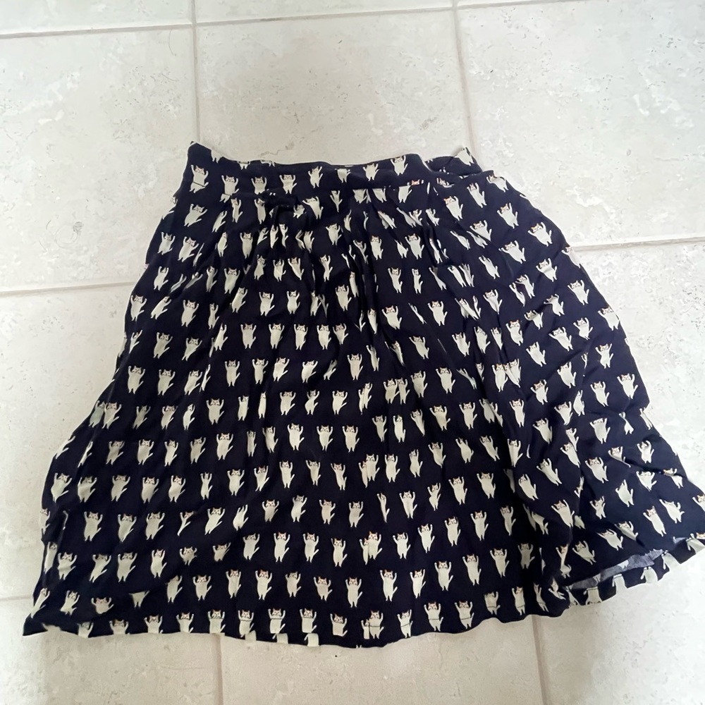 Brooklyn Industries mini skirt with cats - size XS